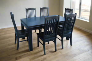 Ada Black Dining Suite 7Pcs