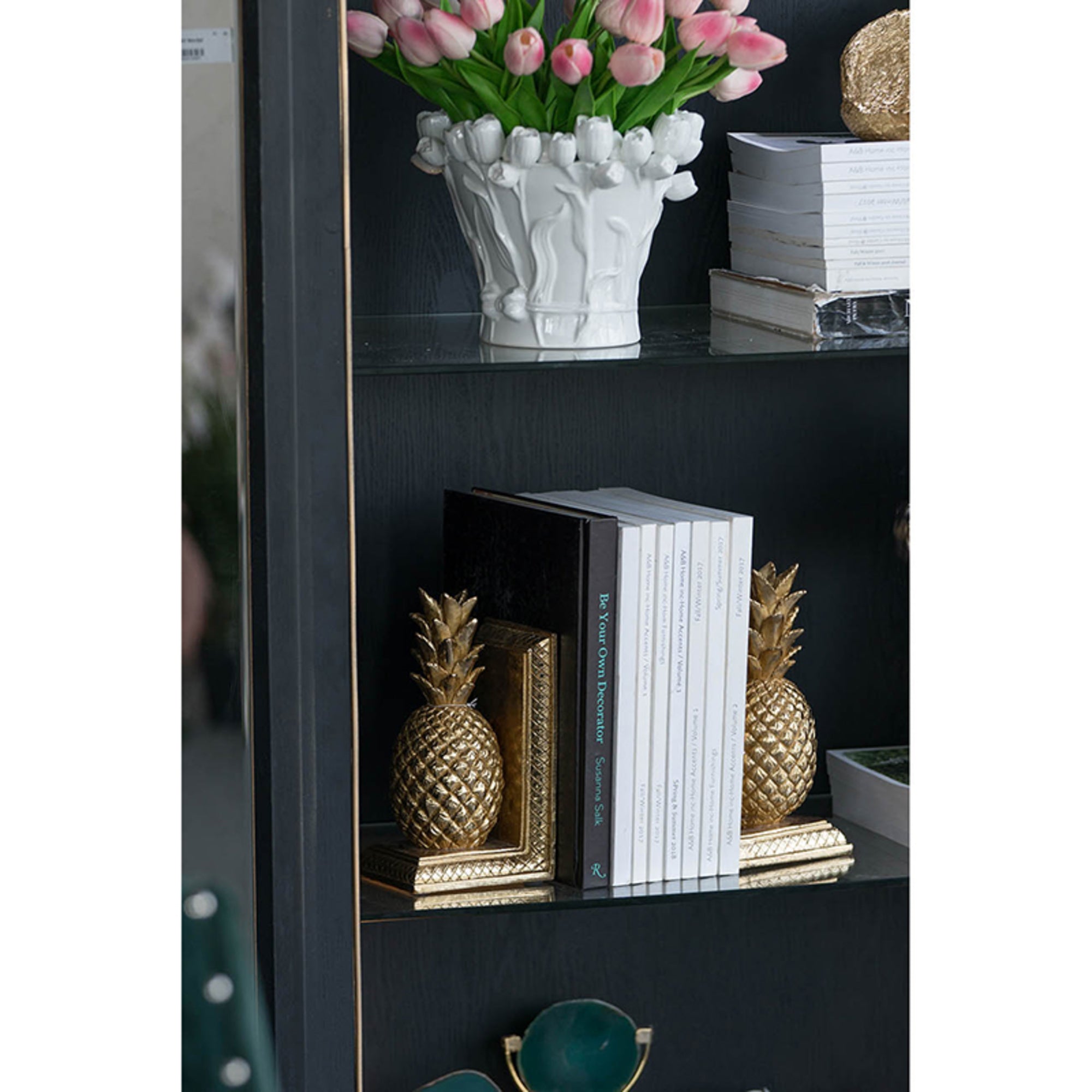 Pineapple Bookends Gold