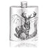 6oz Pewter Hip Flask with Highland Stag Design