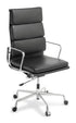 Classic Soft Pad High Back Office Chair - Black