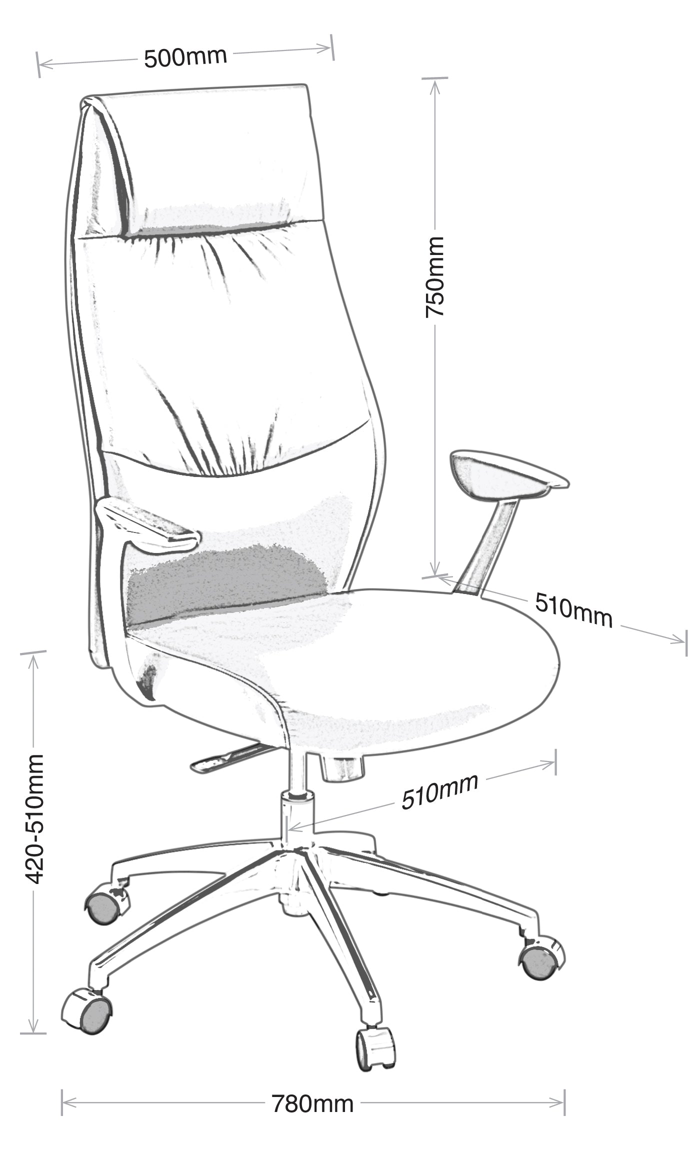 Domain High Back Executive Chair