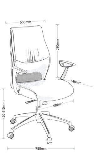 Domain Mid Back Executive Chair