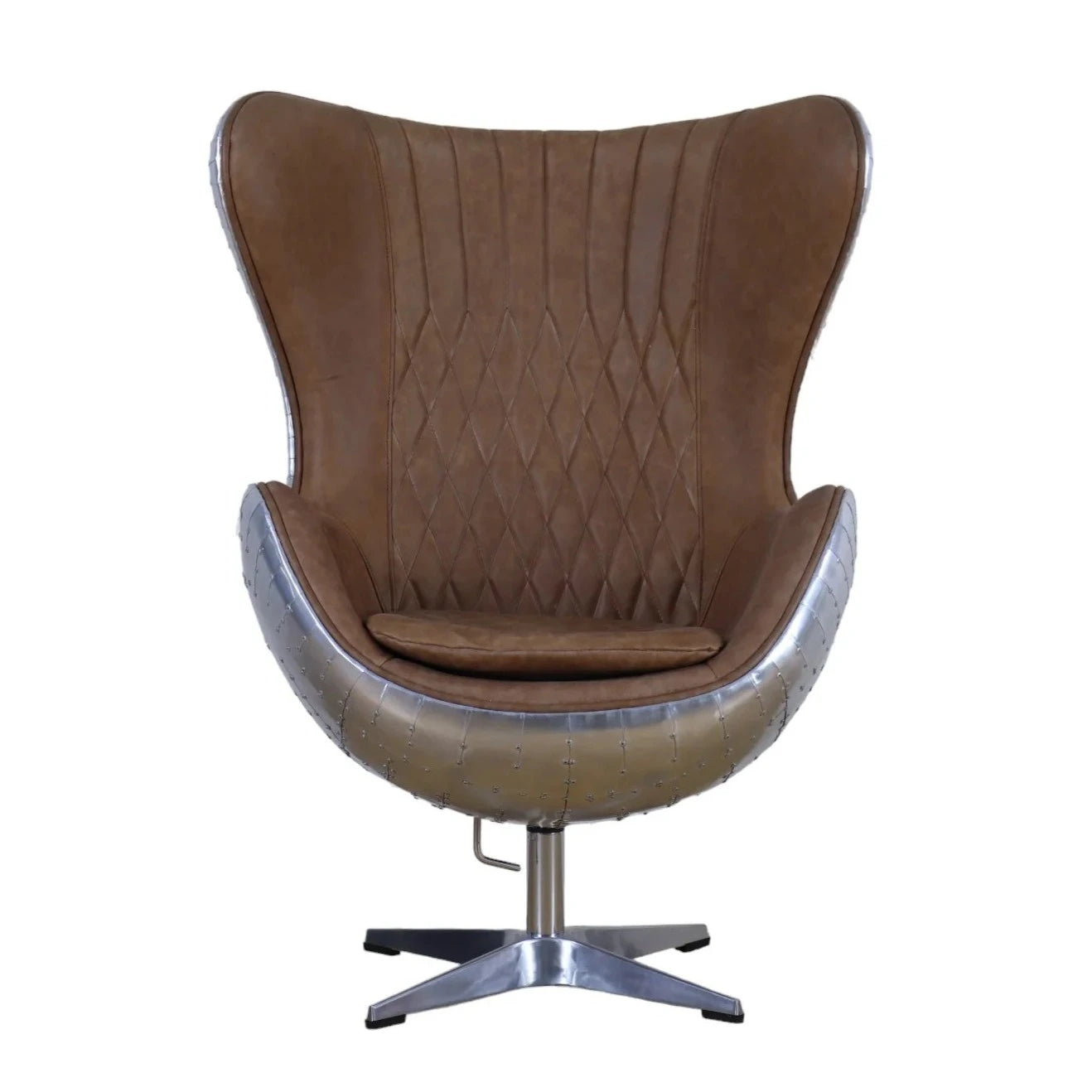 Aviator Industrial Egg Chair - Brown