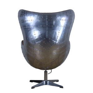 Aviator Industrial Egg Chair - Brown