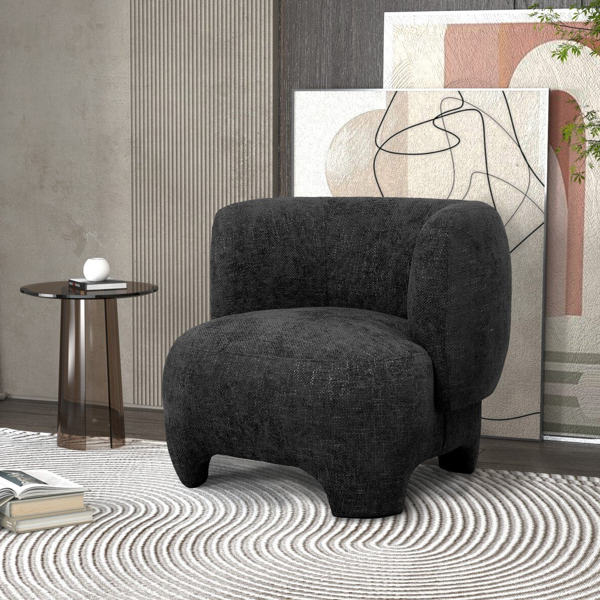 Elle Occasional Chair - Charcoal