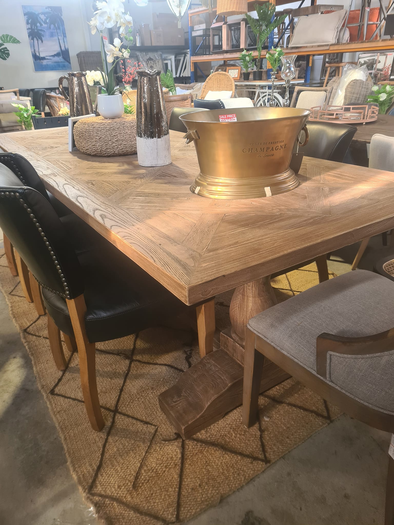 Classic Dining Table 2500 - Old Elm