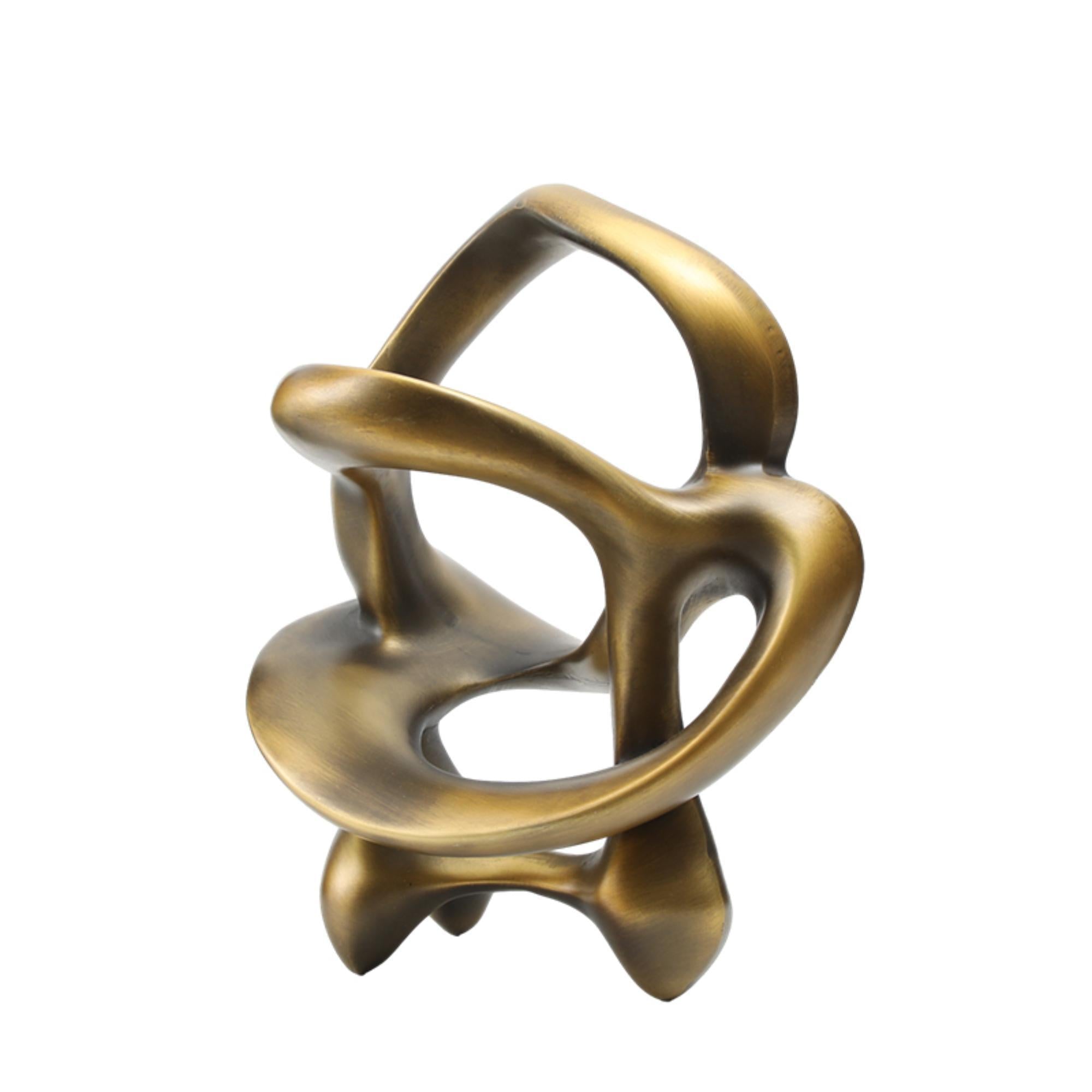 Gold Curved Sculpture