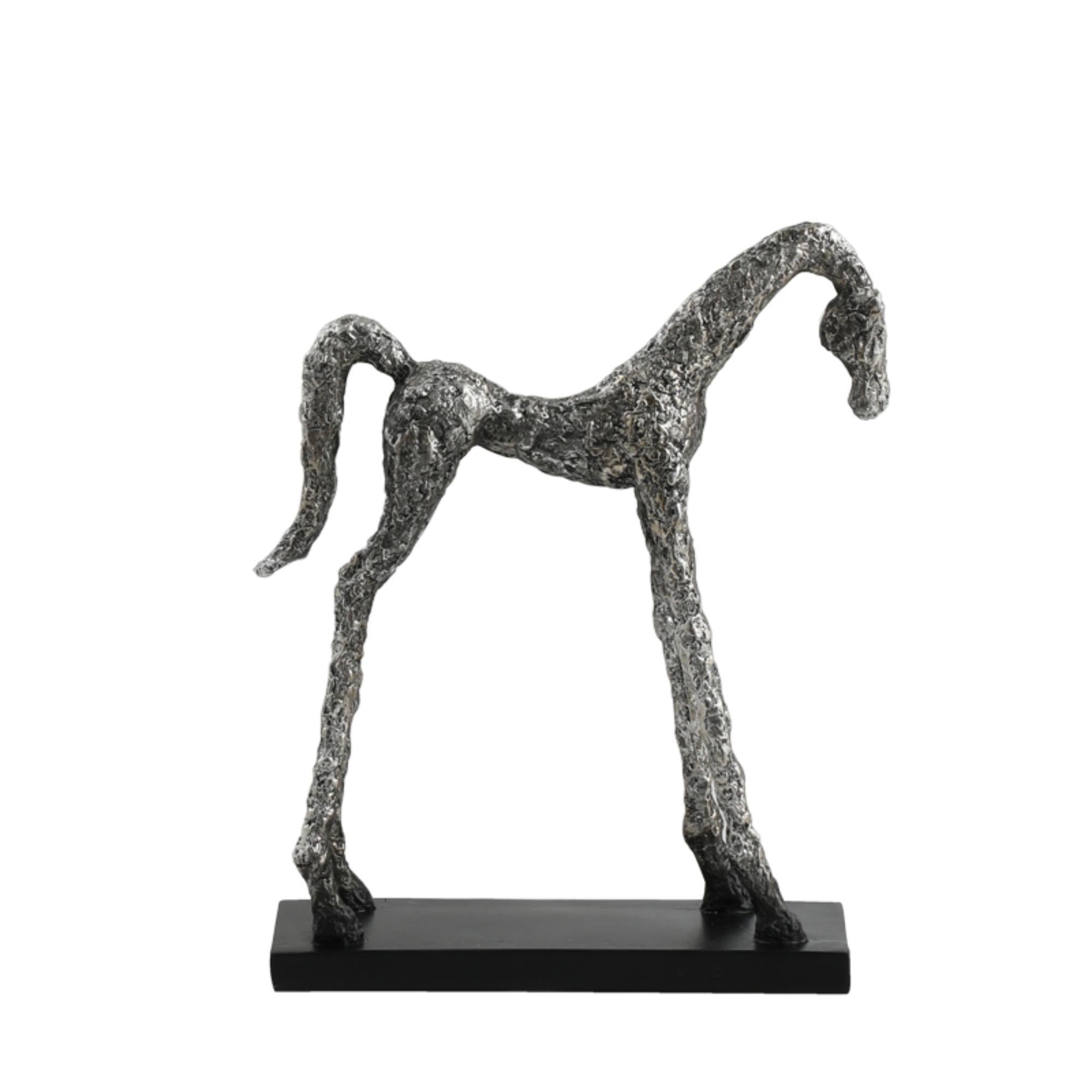 Silver Horse Standing - Small