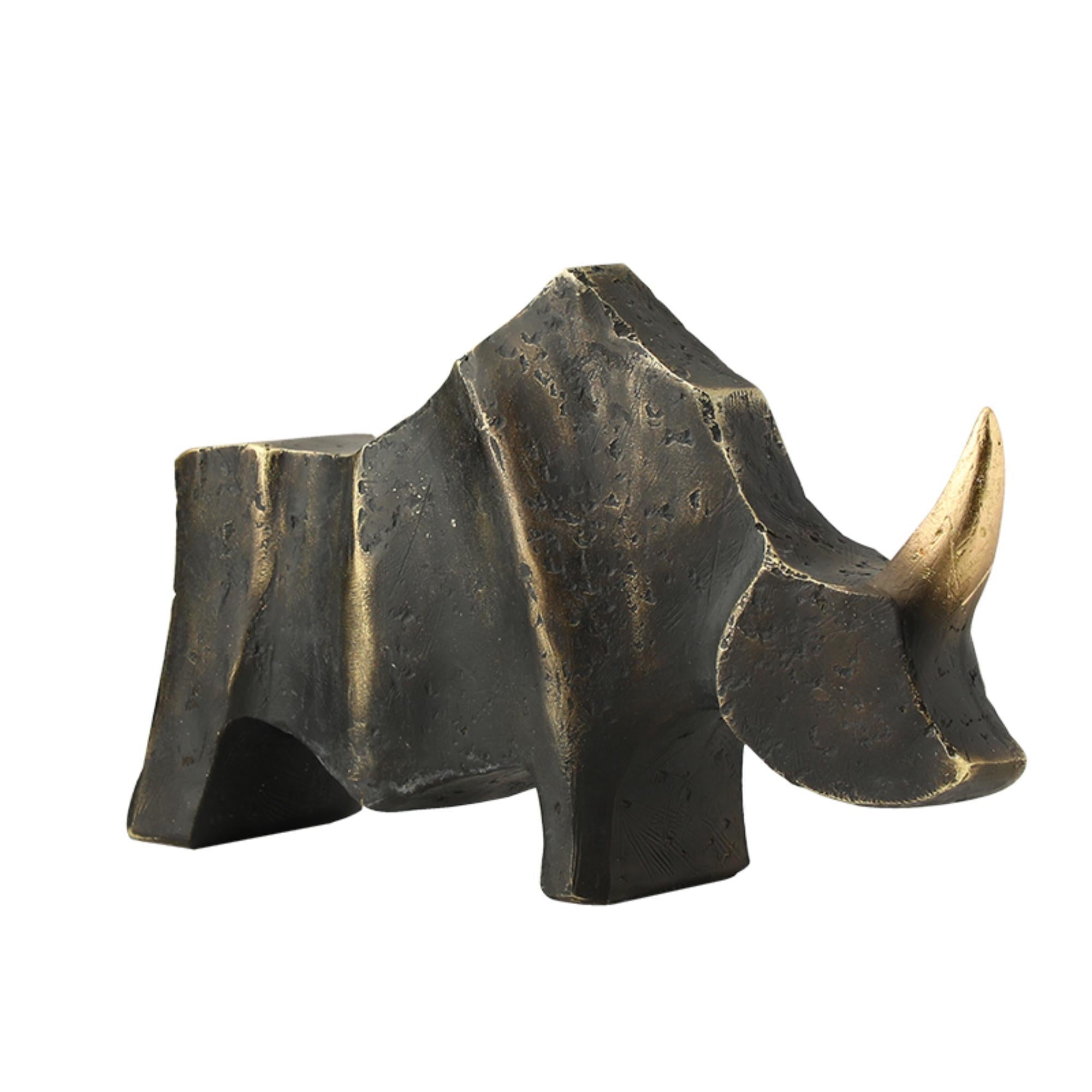 Golden Horned Rhino - Large