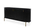 Regency Curved  Buffet Table Black