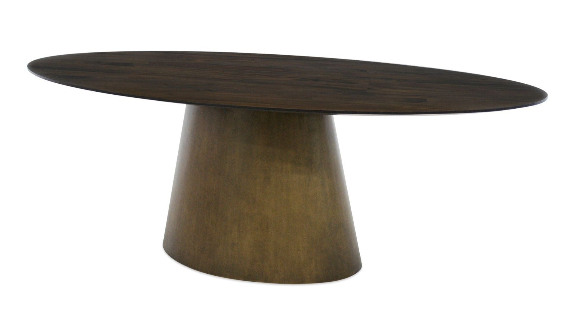 Malibu Dining Table Oval with Cone Base