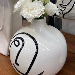 Ceramic Abstract Smile Vase
