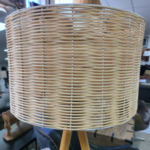 Rattan Floor Lamp on Tripod