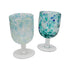 Glass Multi Colour Wine Glass - Set of 2