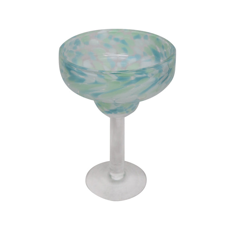 Glass Multi Colour Champagne Glass - Set of 2