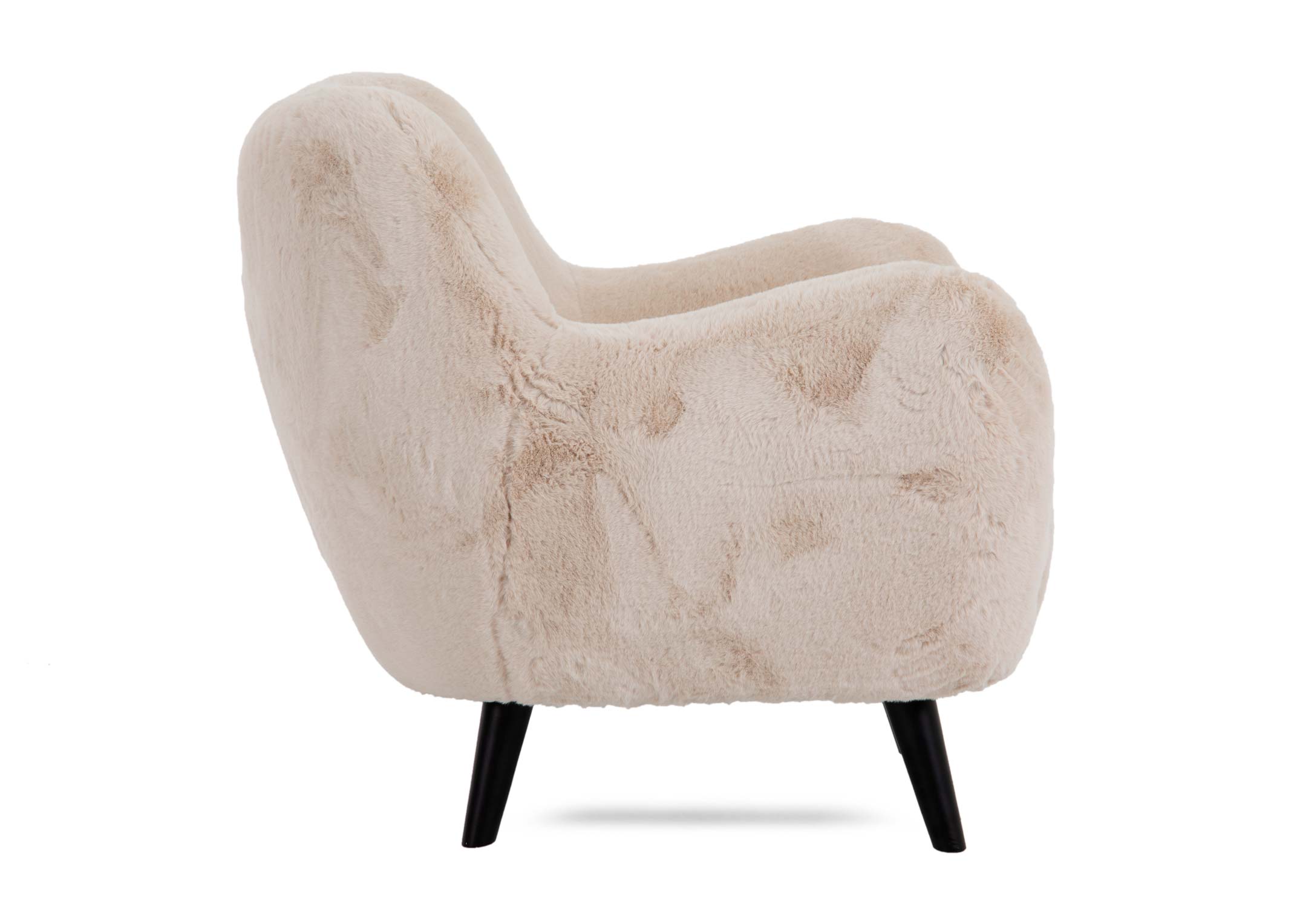 Otis Accent Fur Chair - Dawn