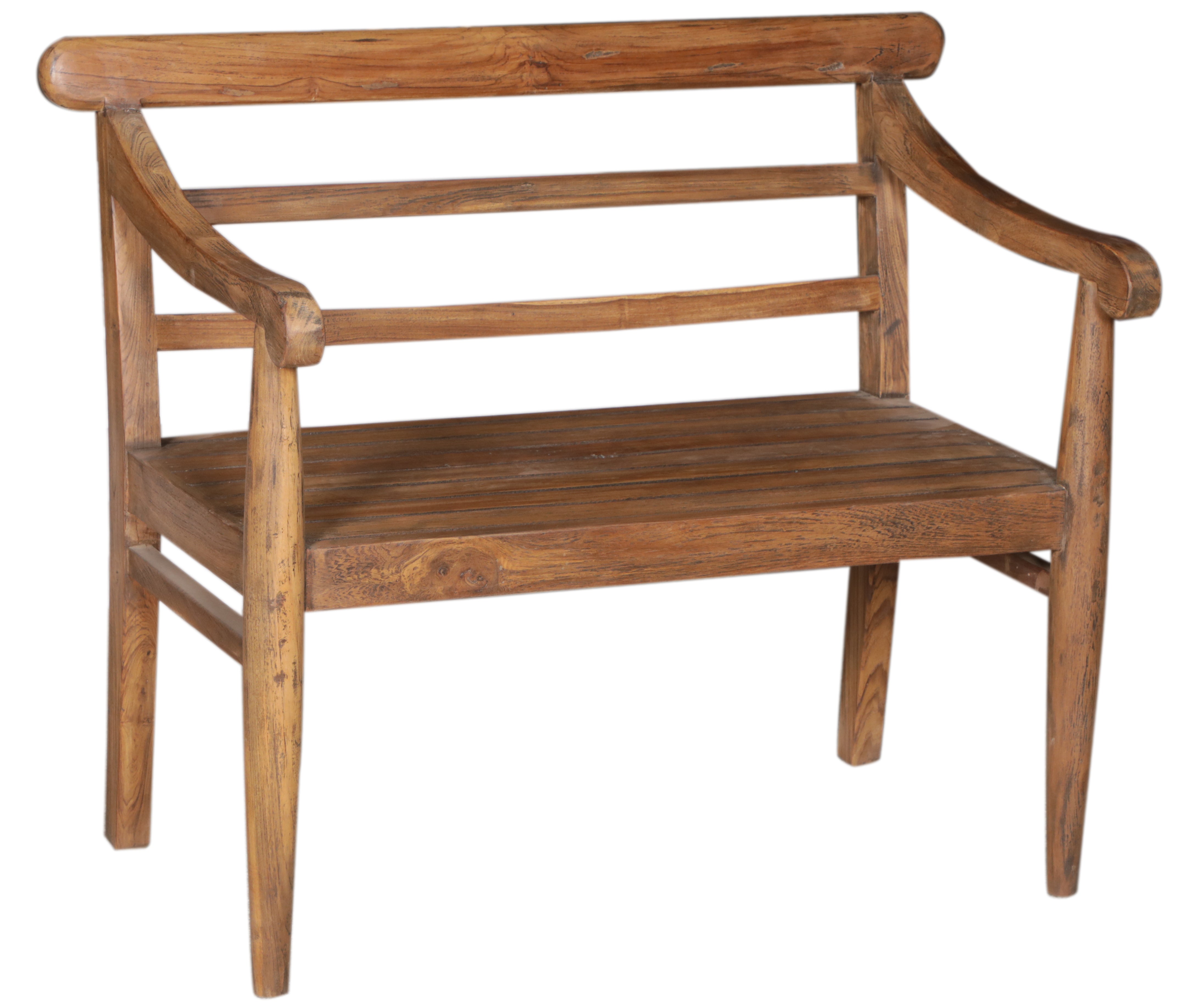 Lila Solid Teak 2 Seater Bench - Indoor/Outdoor