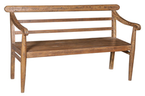 Lila Solid Teak 3 Seater Bench - Indoor/Outdoor