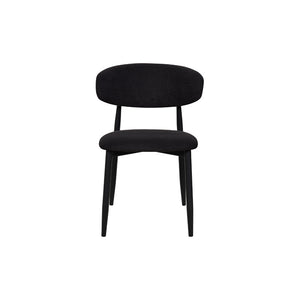 Aragon Boucle Dining Chair - Black