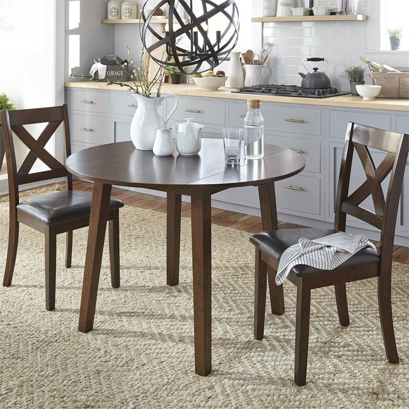 3 Piece Drop Leaf Dining Table Set