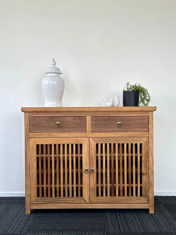 Heritage Elm Slat Cabinet