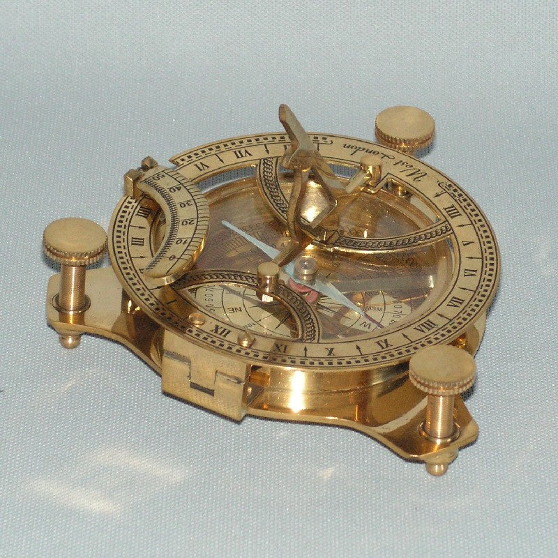 Brass Working Sundial Compass