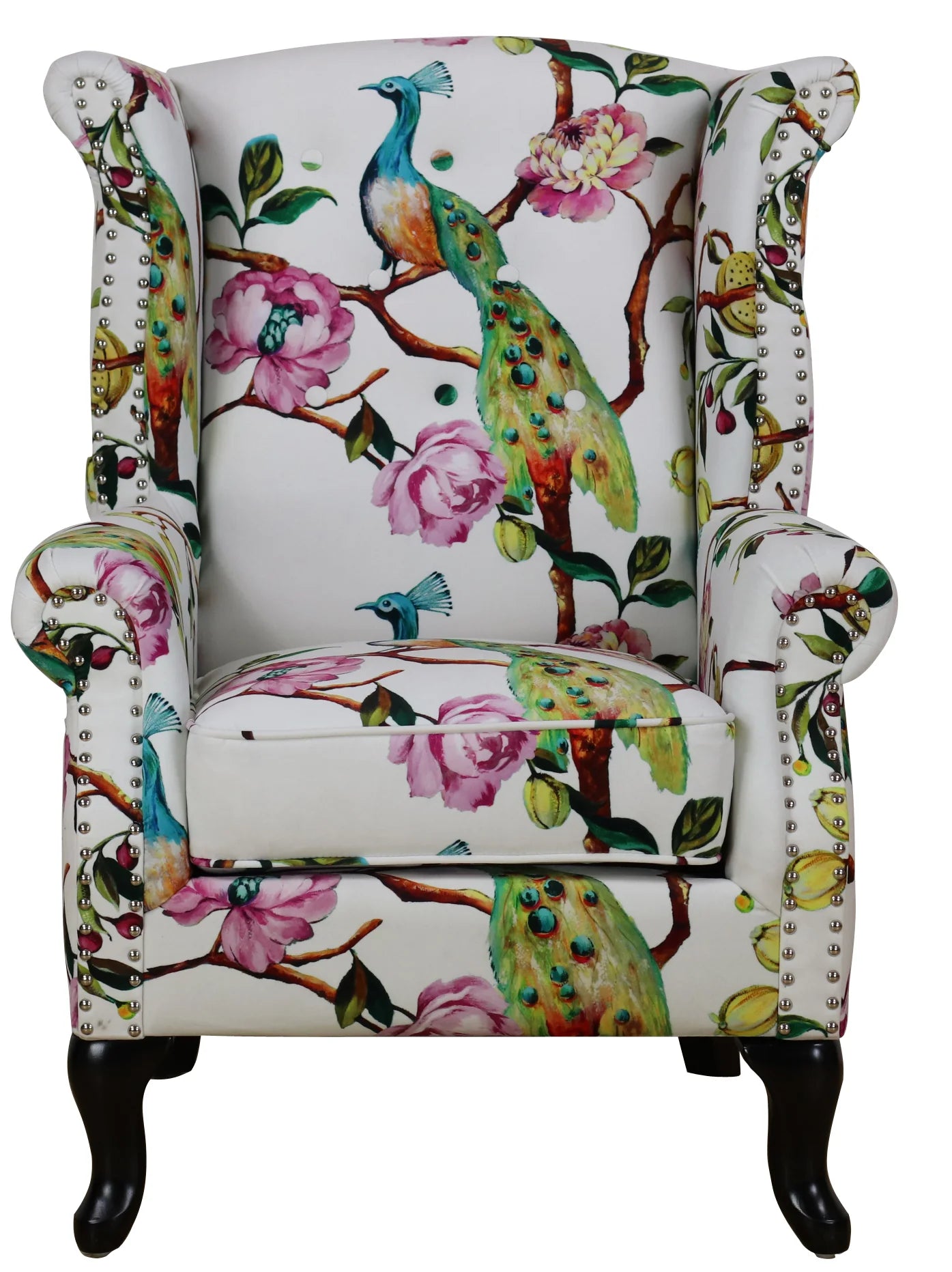 Castella Wingback Armchair - Peacock