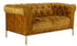 Chesterfield 2 Seater Sofa - Mustard