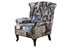 Cooper Patchwork Wingback Armchair