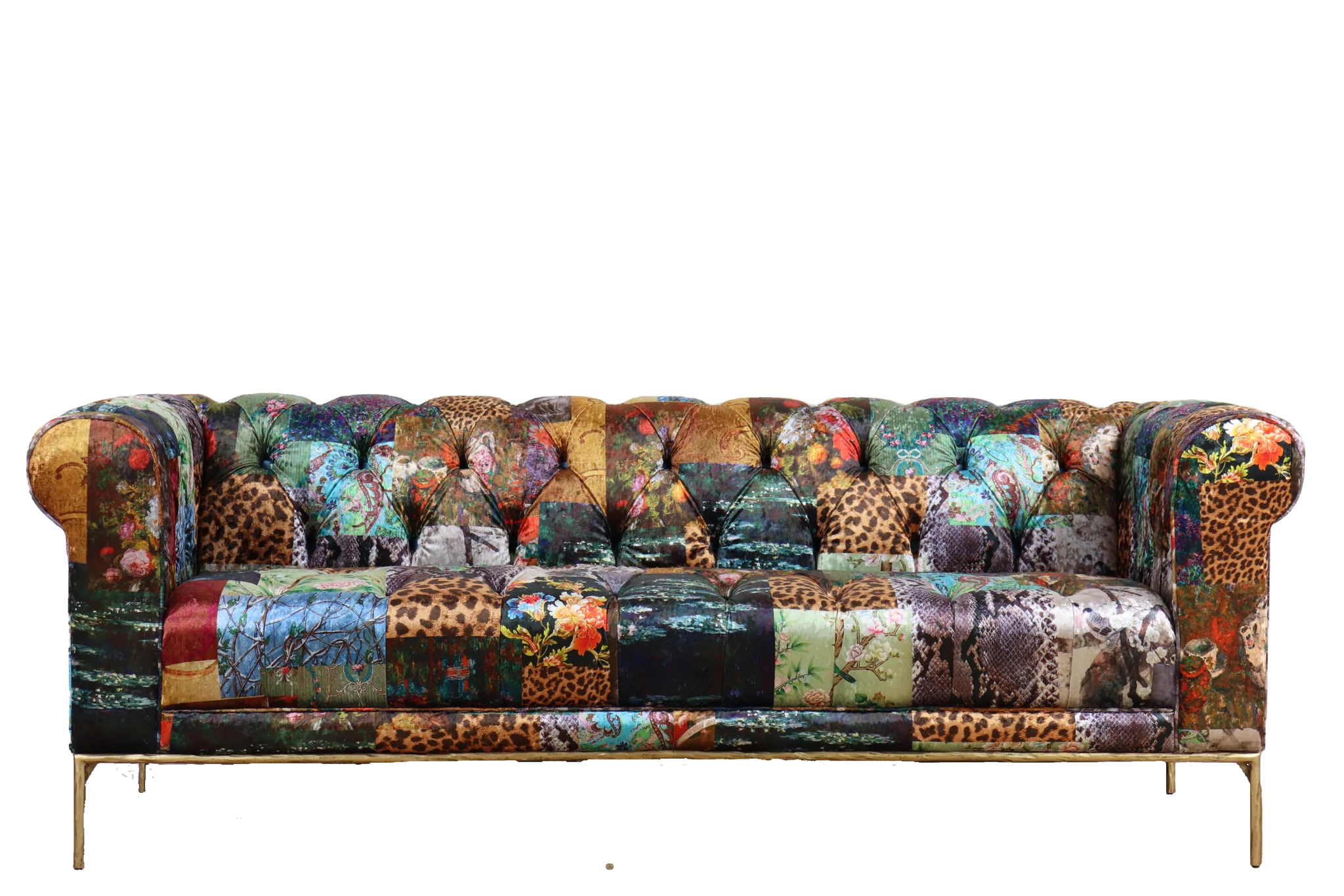 Weymouth Chesterfield Patchwork 3 Seater Sofa