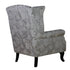 Quinn Wingback Armchair-Silver Grey