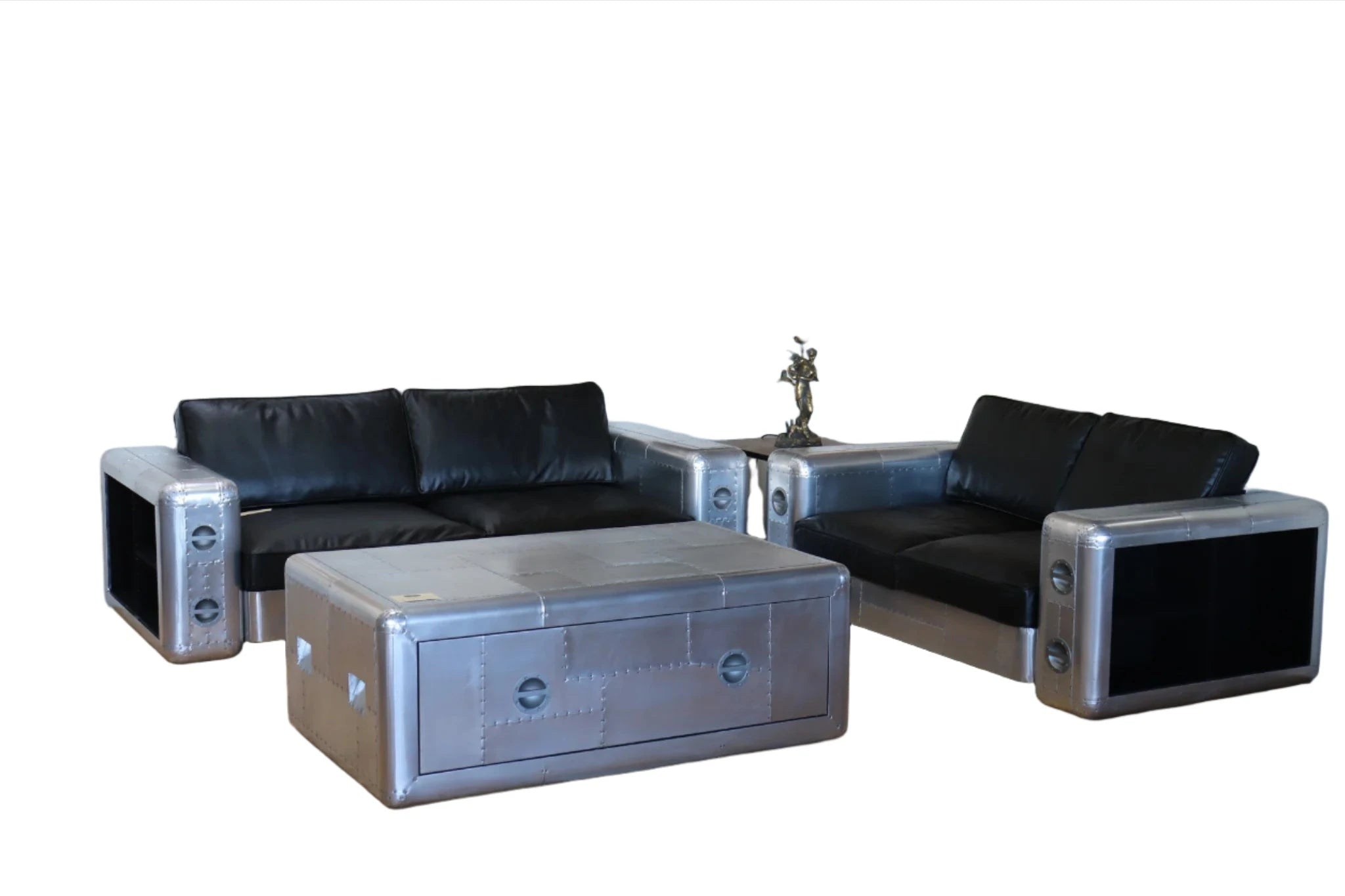 Aviator 3 Seater Leather Sofa