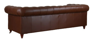 Chesterfield 3-Seater Sofa - Cuba Brown