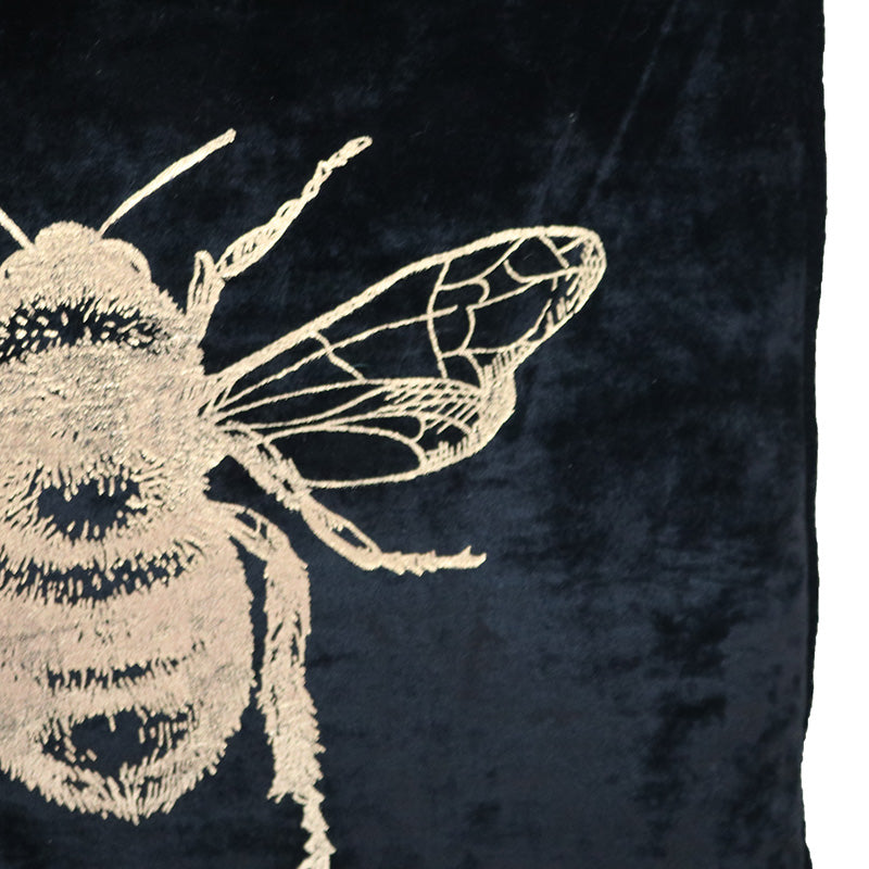 Velvet Bee Cushion