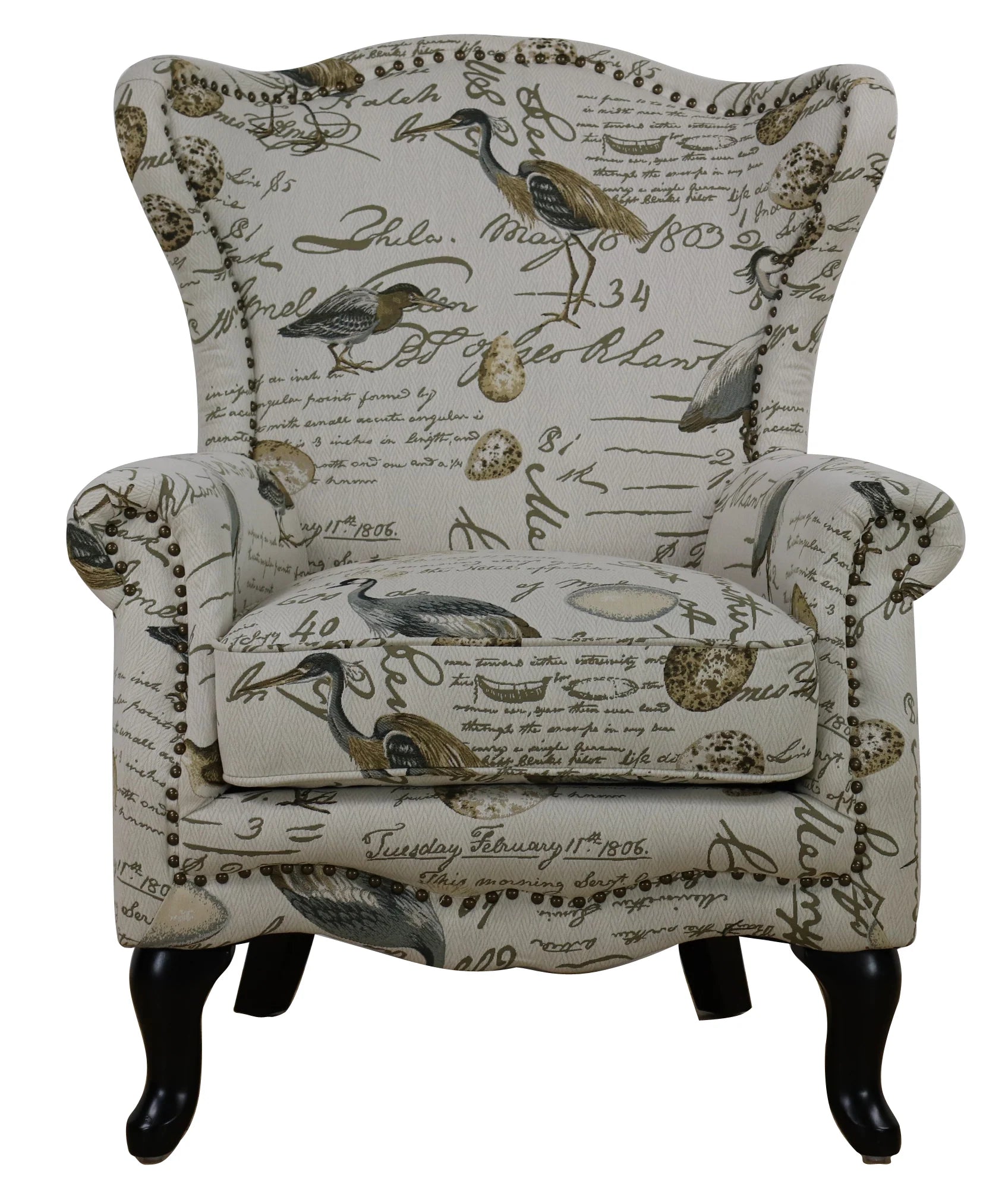 Angelice Birdsong Wingback Armchair