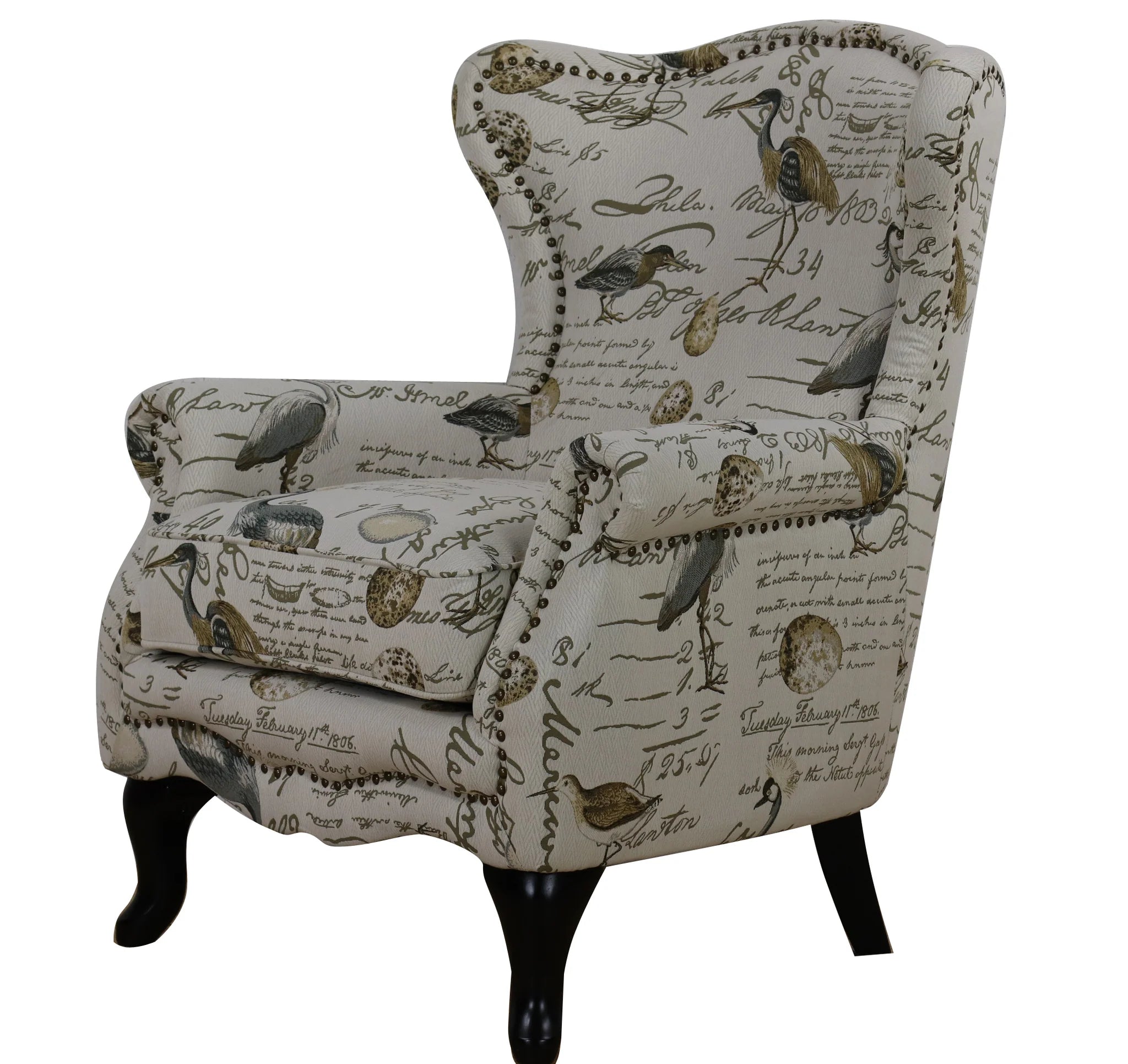 Angelice Birdsong Wingback Armchair