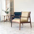 Romano Lather Armchair - Mid Century Modren