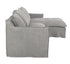 Marsala Slip CoverSofa with Reversible Chaise - Gray