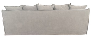 Marsala Slip CoverSofa with Reversible Chaise - Gray