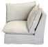 Villa Corner Slip Cover Suite with Ottoman - Salt & Pepper