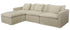 Carlton Slip Cover Modular Sofa with Reversible Chaise - Hemp