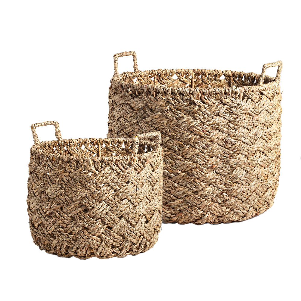 Oasis Seagrass Baskets Set of 2