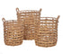 Water Hyacinth Baskets Set of 3