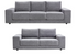 Kingston Plush Lounge Sofa - Fog