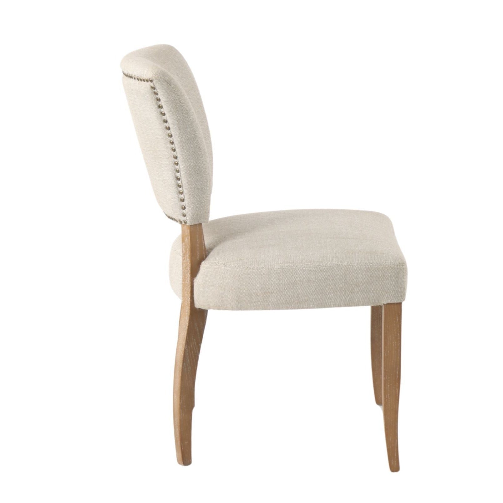 Ezra Studded Dining Chair - Natural