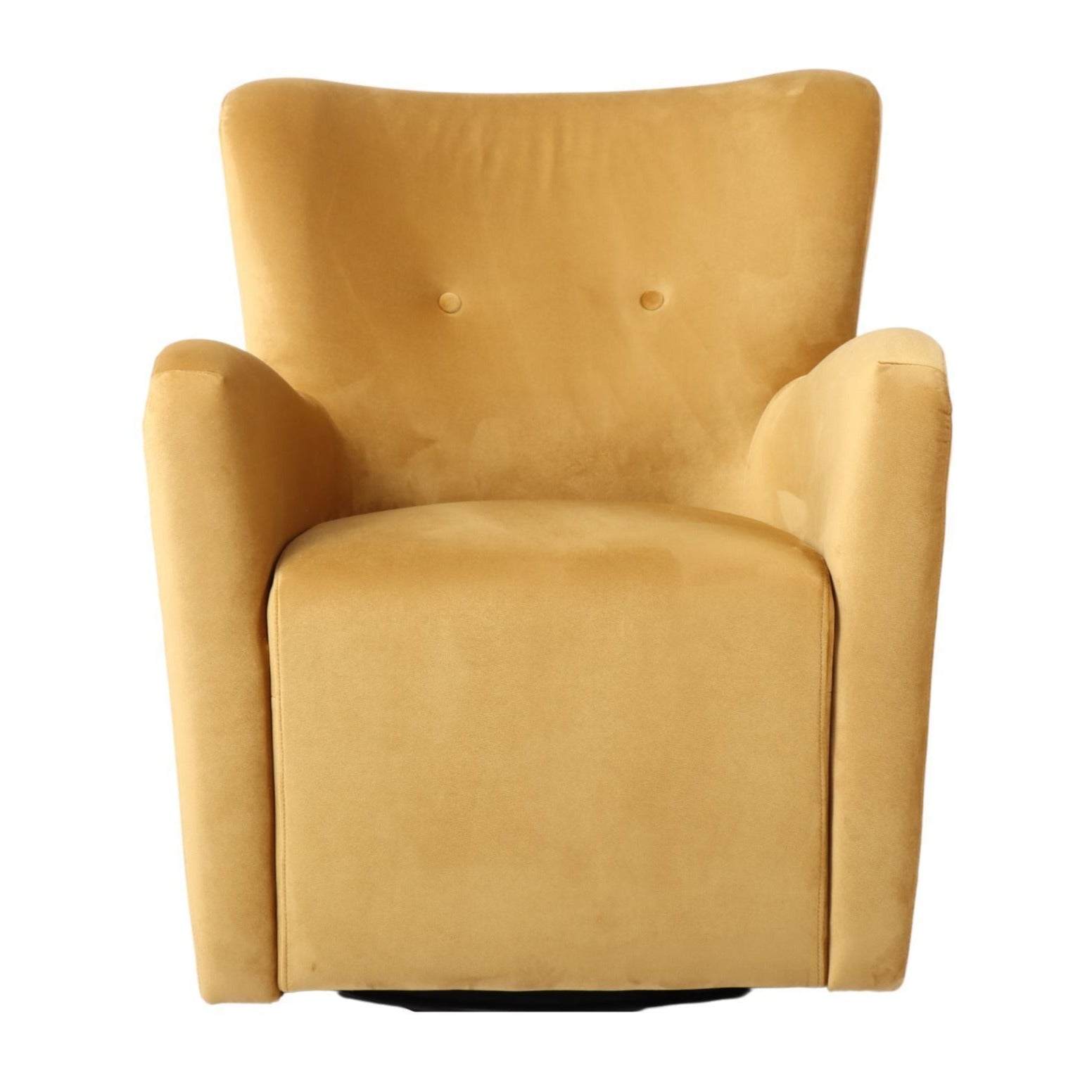 Sophia Swivel Armchair - Gold Velvet