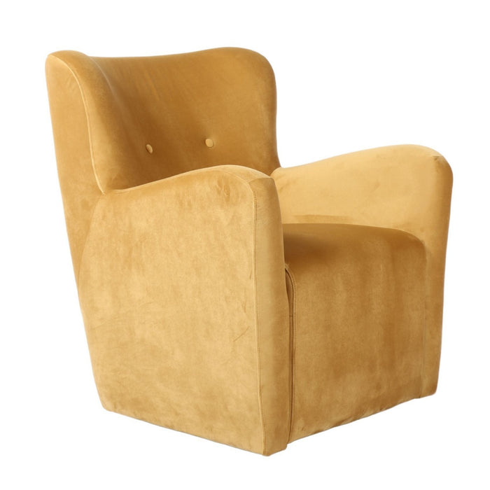 Sophia Swivel Armchair - Gold Velvet