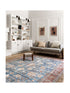 Loren Rug - Blue/Brick