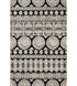 Lotus Rug - Black/Silver | 107x168