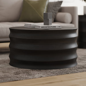 Wooden Drum Coffee Table